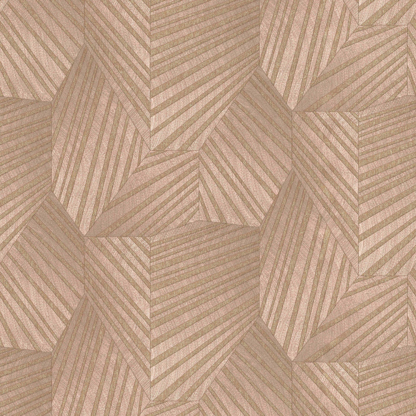 sample geometric d triangle wallpaper in blush gold from the elle decoration collection by galerie wallcoverings 1