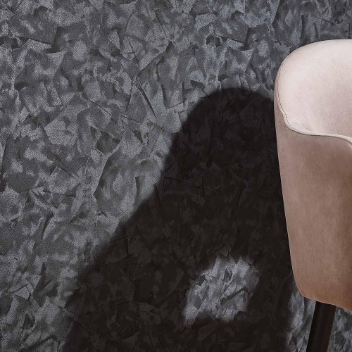 Elle Decoration Wood/Stone Wallpaper in Black