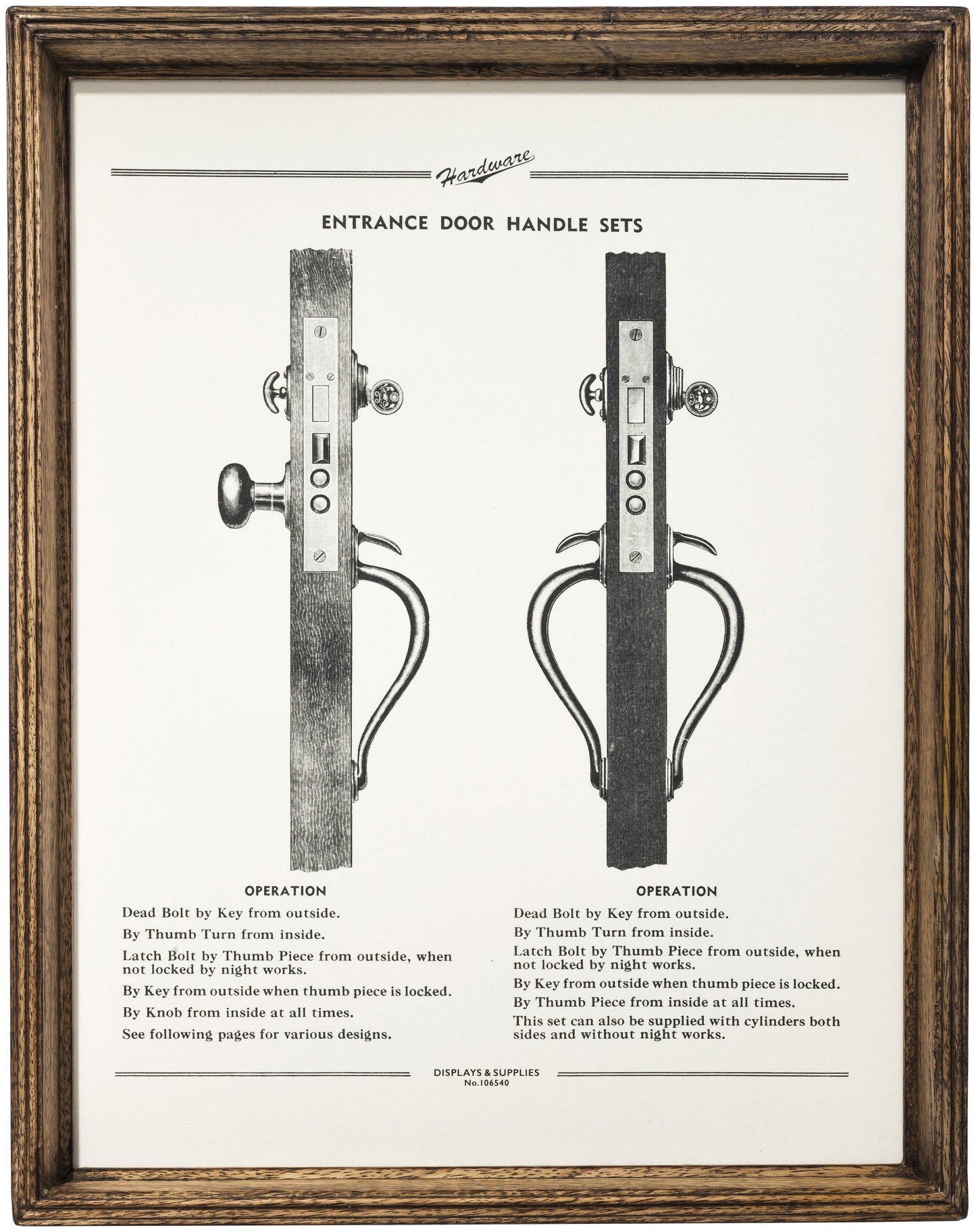 wooden natural frame depth large design by puebco 1