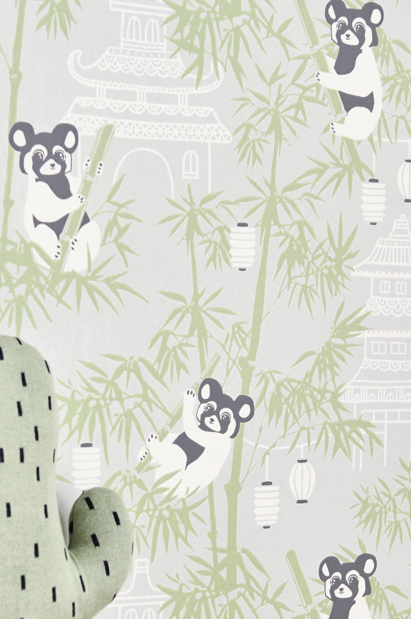 Bambu Grey Wallpaper by Majvillan