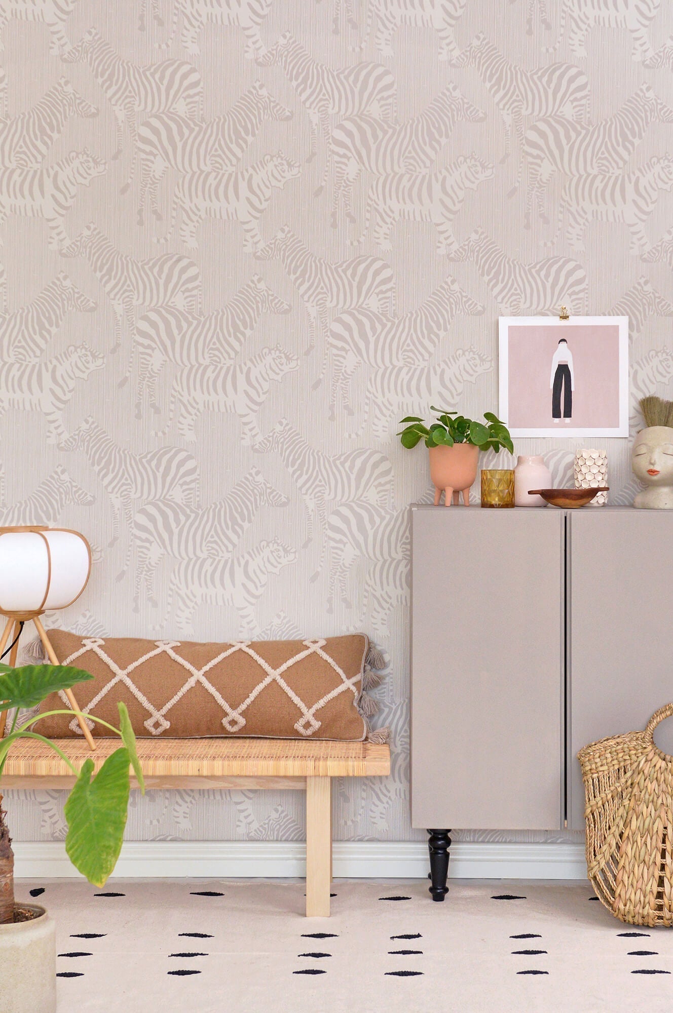safari stripes warm grey wallpaper by majvillan 5