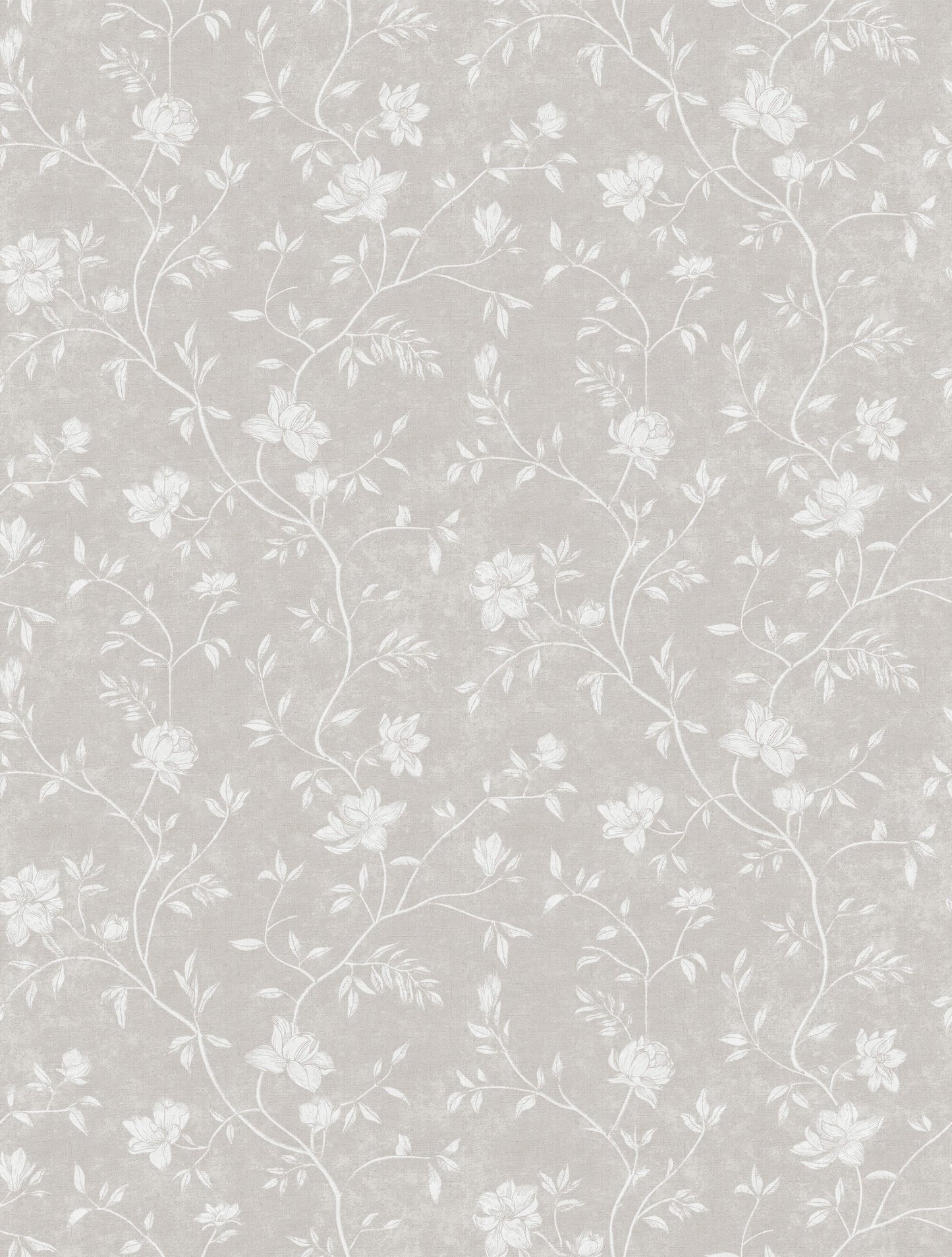 Sample Spring Blossom Magnolia Wallpaper in Grey
