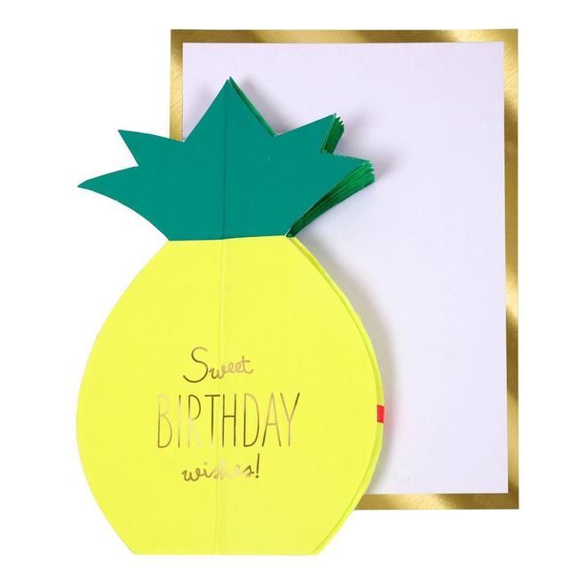 pineapple honeycomb card by meri meri 2