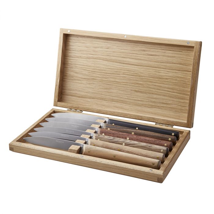Mirage Les Essences Gift Box of 6 Table Steak Knives by Degrenne Paris