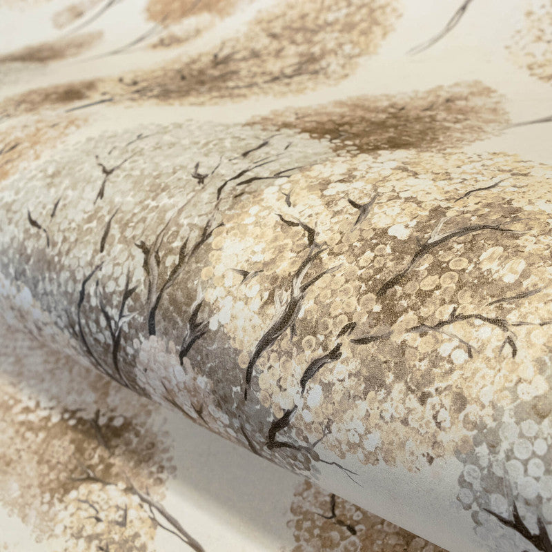 Tilia Wallpaper in Cord Cream