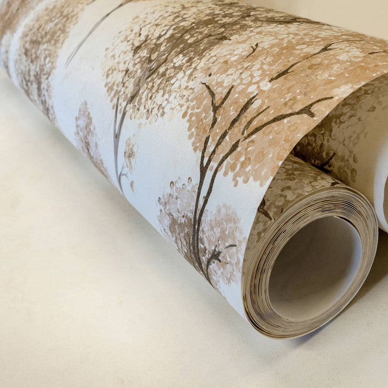 Tilia Twinwall Wall Mural in Cord Cream