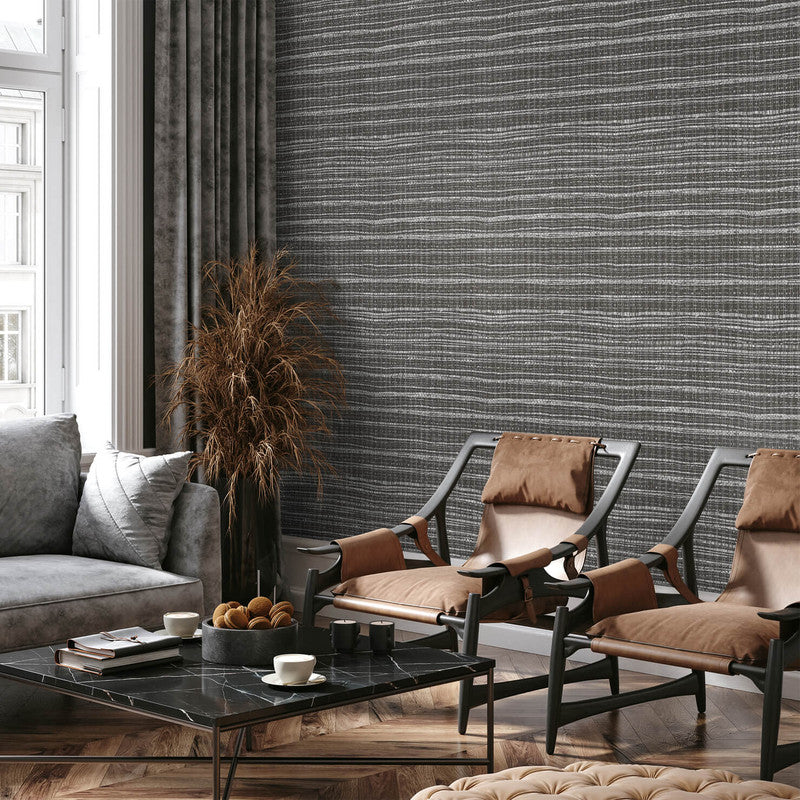 Fondo Wild Grass Wallpaper in Black Pepper