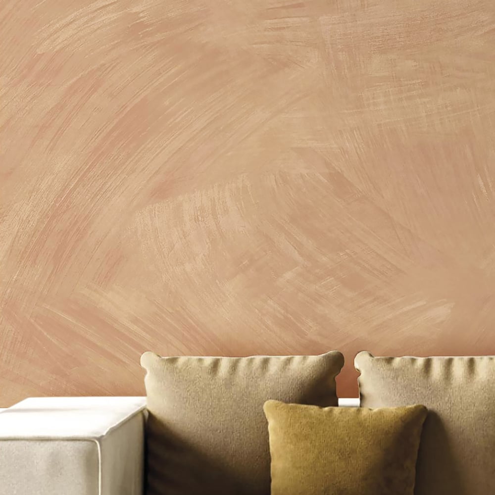 Synergy Brushed Texture Wallpaper in Soft Bronze
