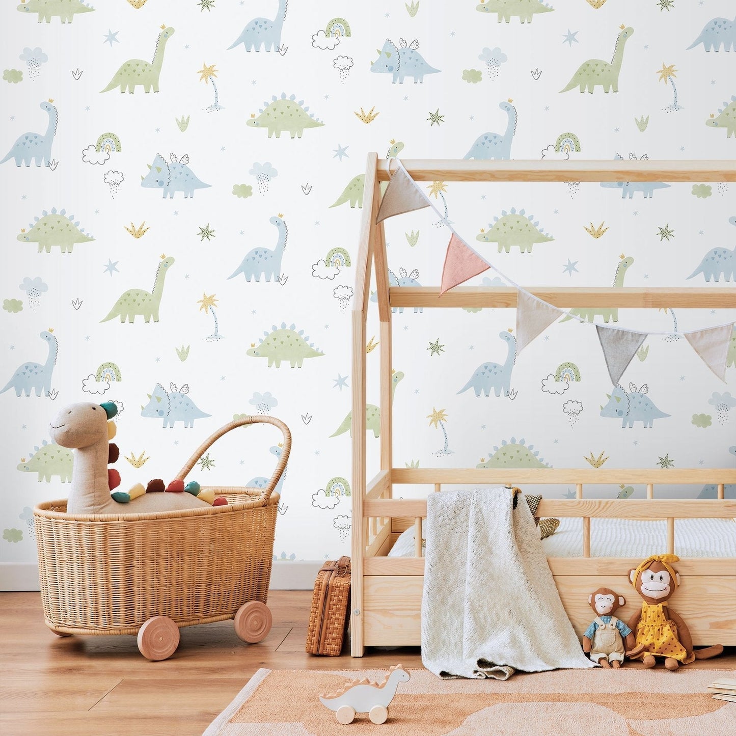 Bambino Dino In Blue Galerie Wallcoverings 283 2 2