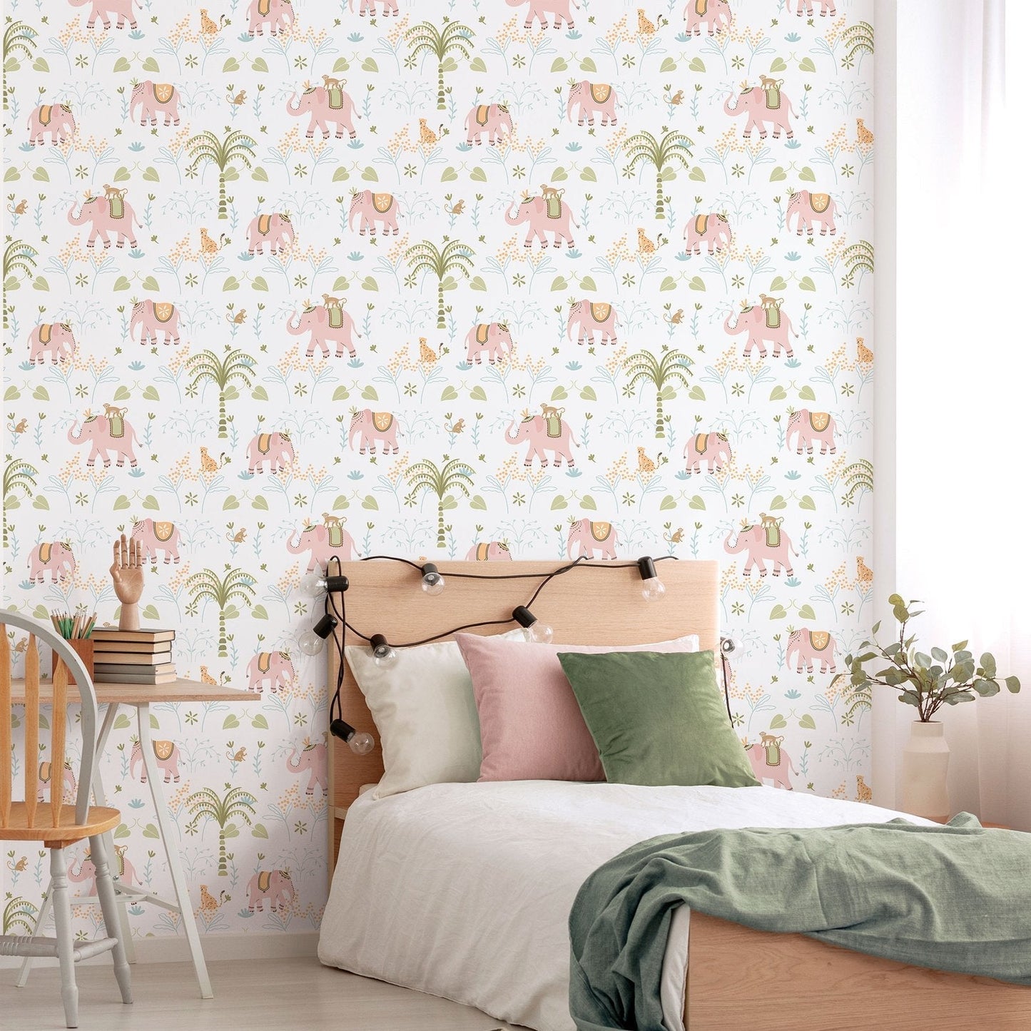 Bambino Elefun In Pink Galerie Wallcoverings 285 1 2