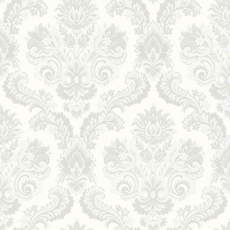 Sample Italian Style Damask Wallpaper in Cream/Beige