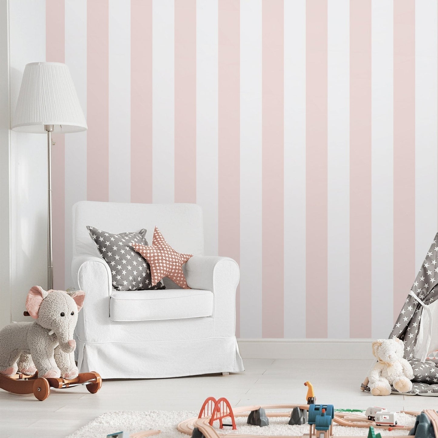 Bambino Bambino Stripes In Pink Galerie Wallcoverings 293 1 2
