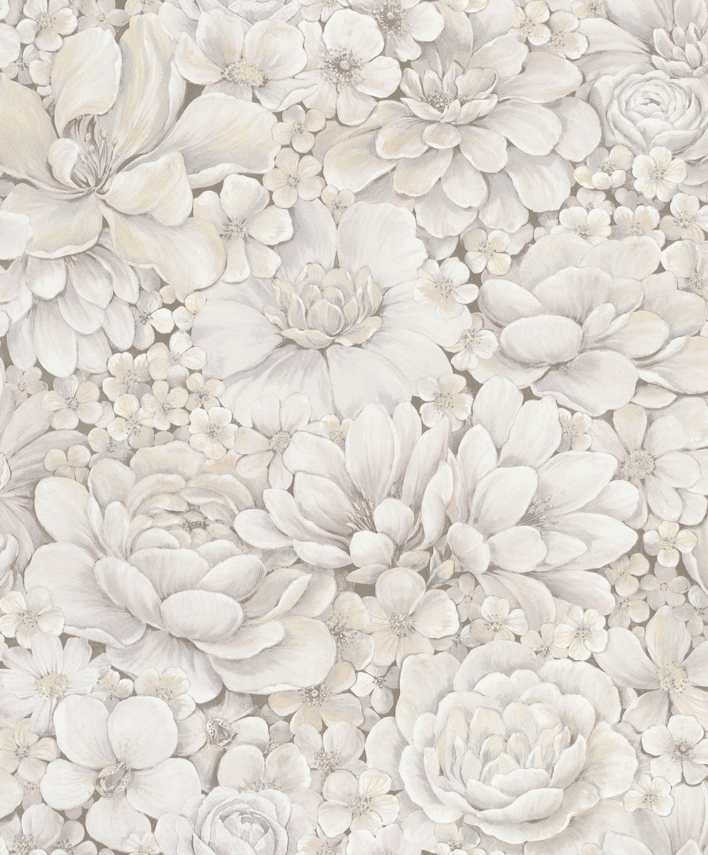floral texture greige wallpaper from eden collection by galerie wallcoverings 2