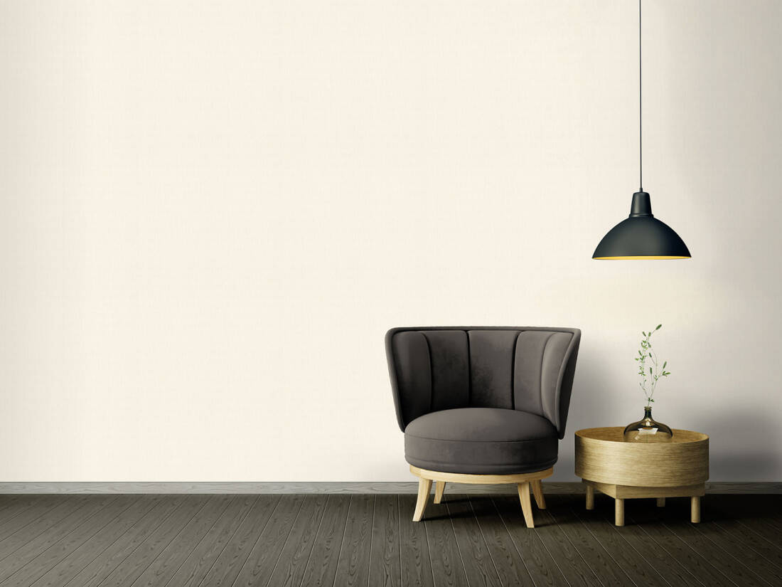 Solid Texture Wallpaper in Cream from the Versace IV Collection