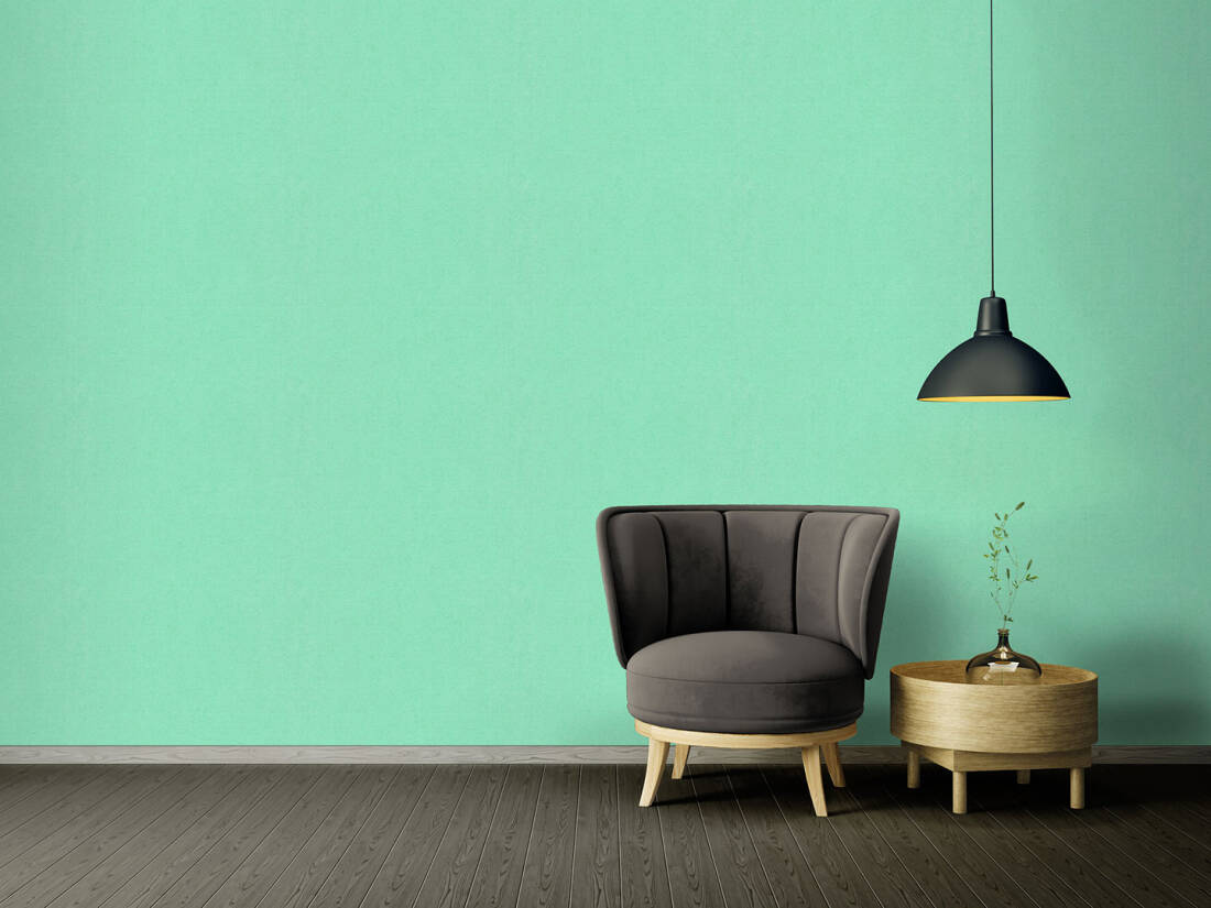 Classical Solid Textured Wallpaper in Green/Metallic from the Versace IV Collection
