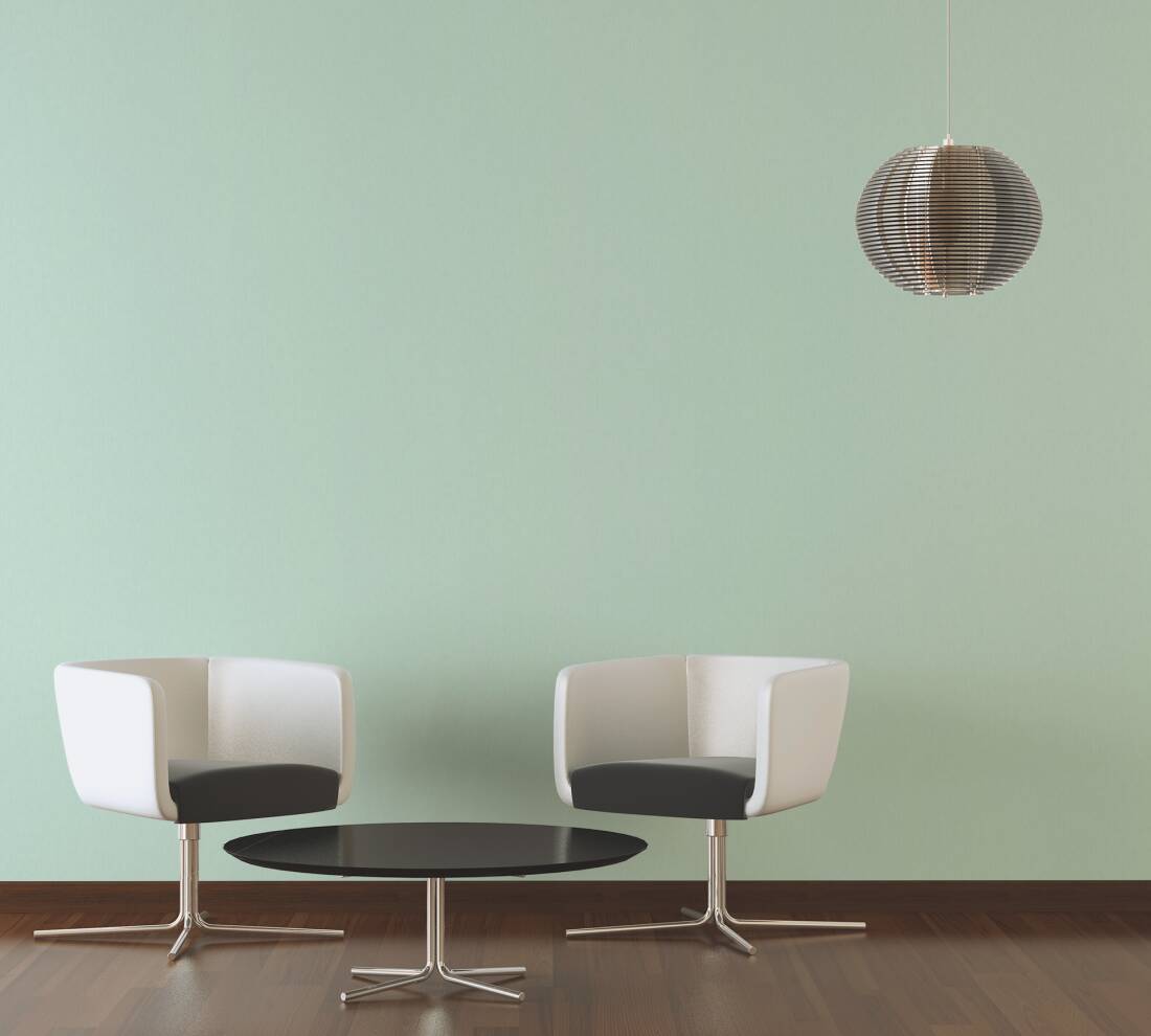 Solid Textured Wallpaper in Green from the Versace V Collection