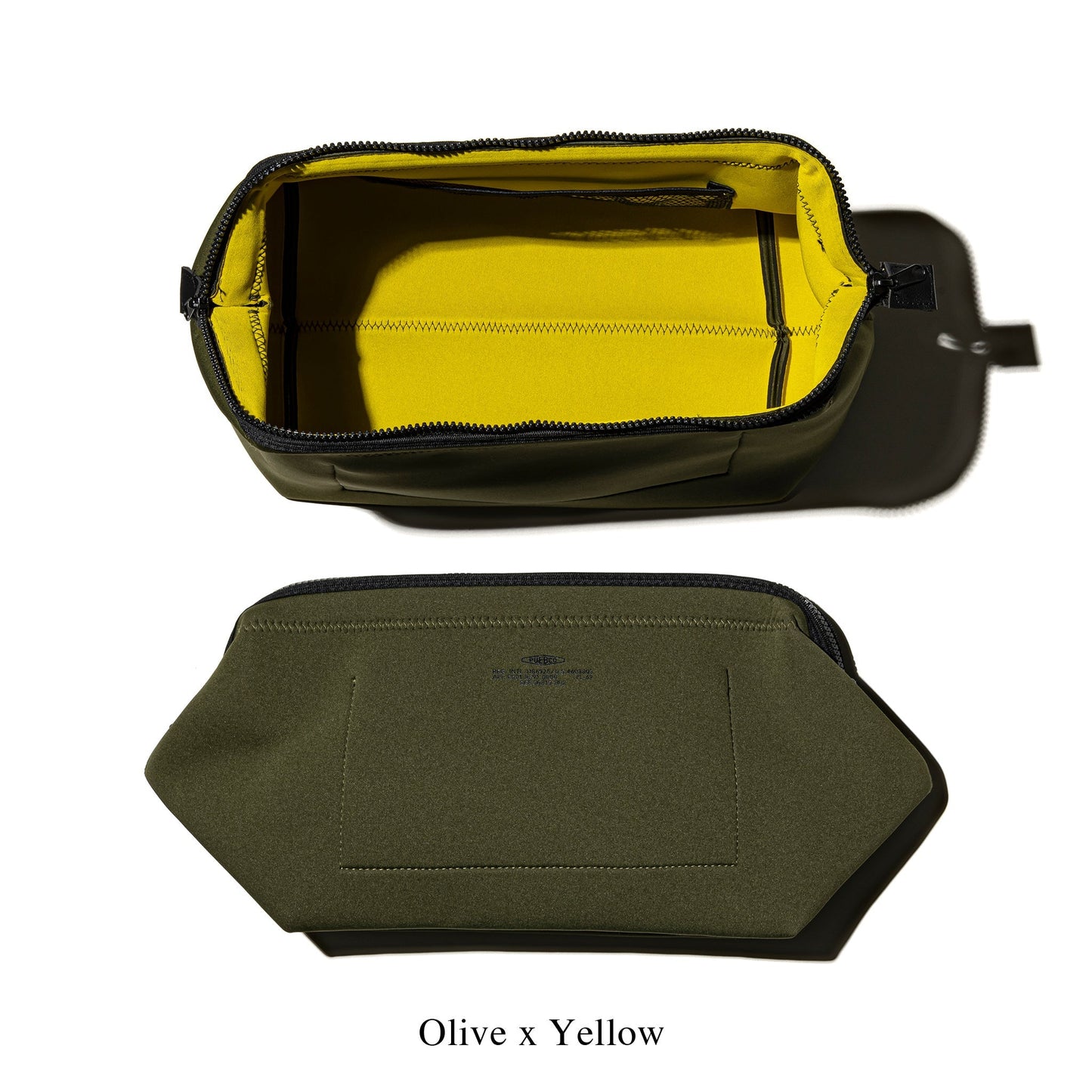 wired pouch large olive yellow design by puebco 1