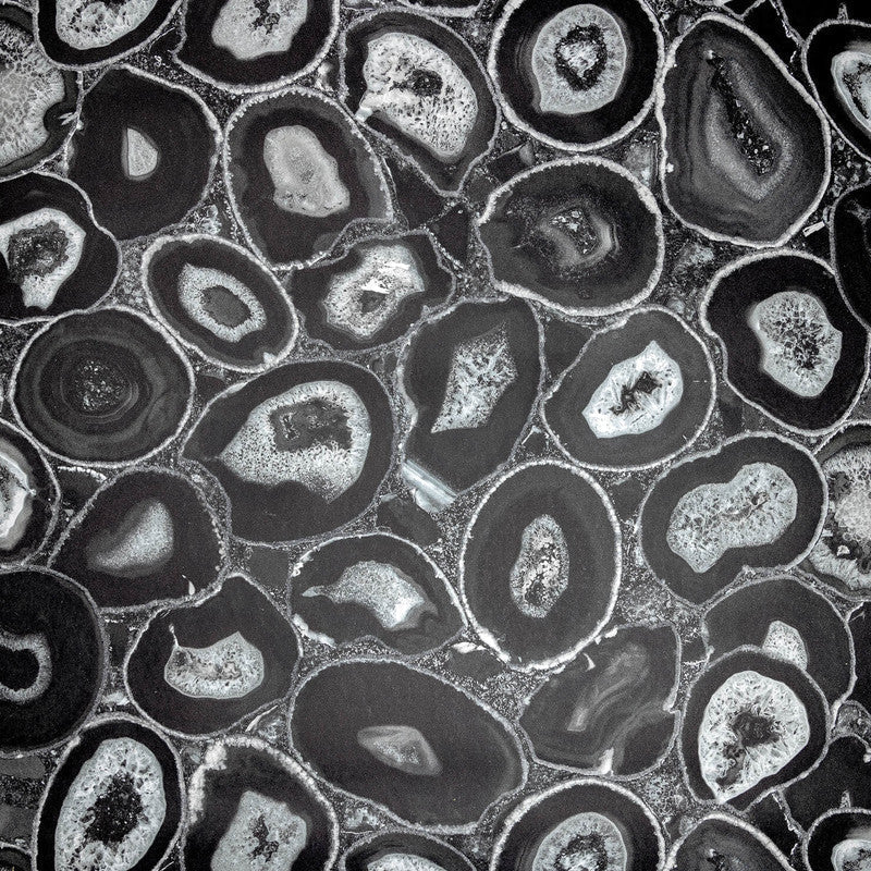 Sample Filo Agate Wallpaper in Black Pepper
