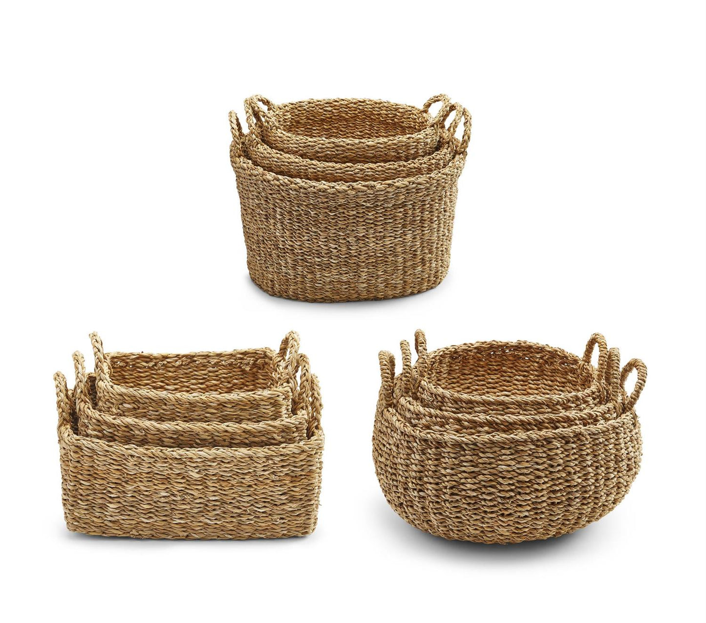 Hand Woven Seagrass Baskets In Various Styles 4