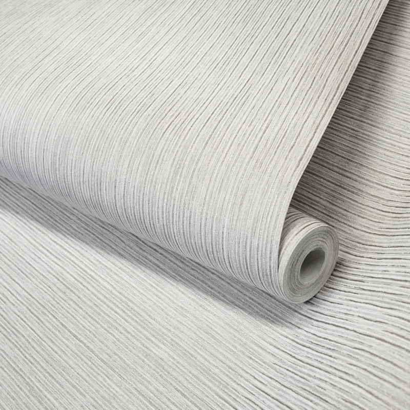Curtain Wallpaper in Light Grey