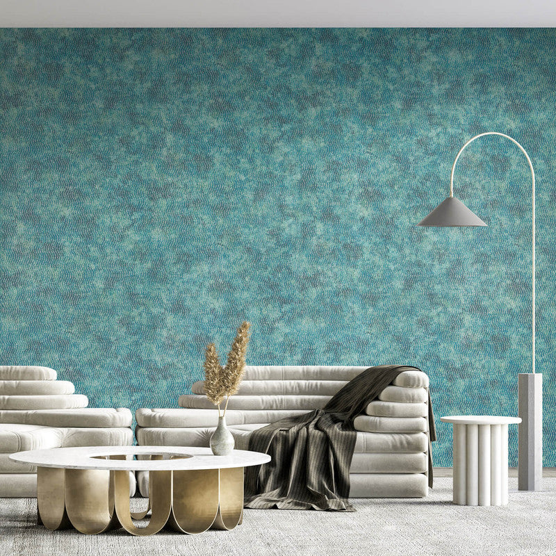 Cord Wallpaper in Petrol