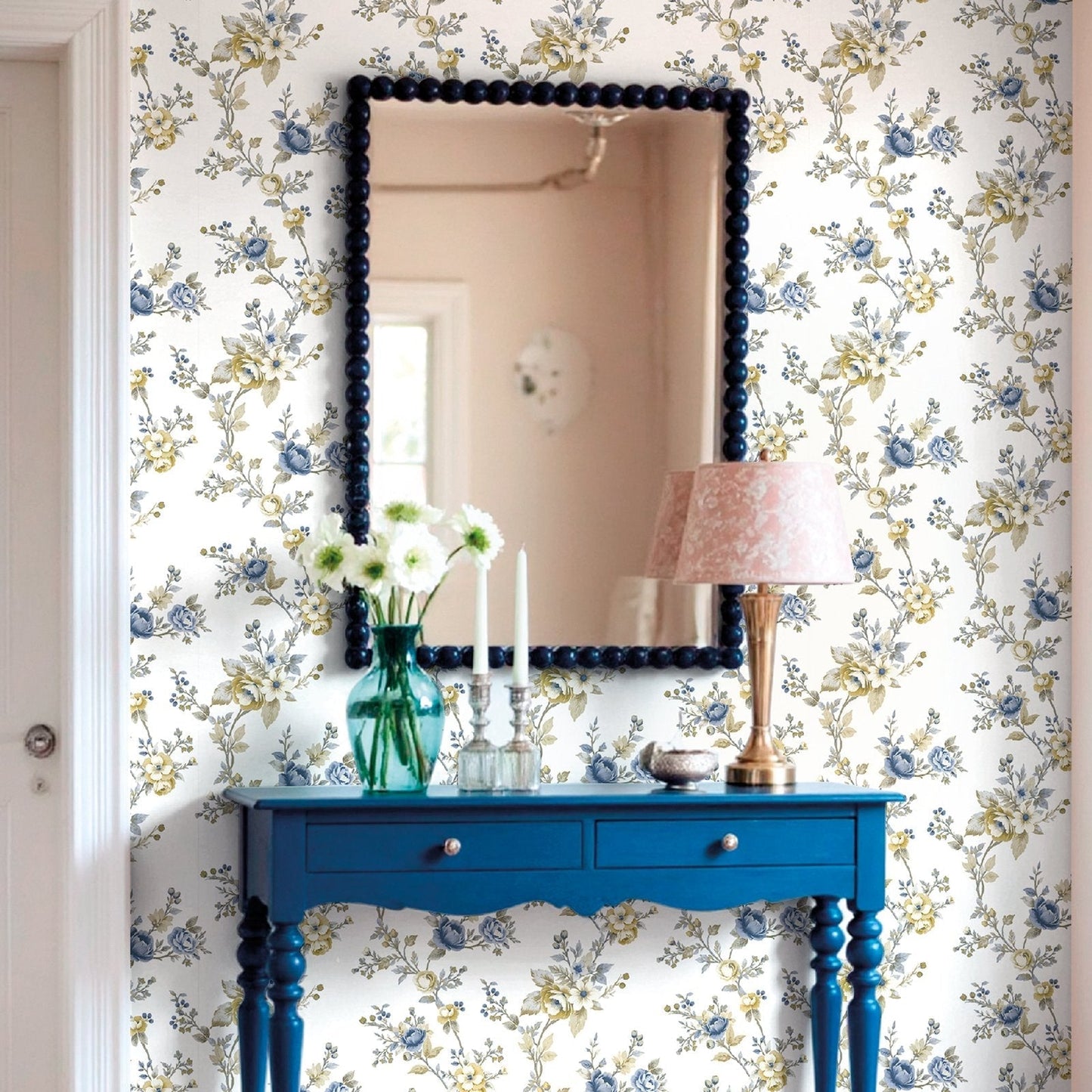 Blooming Garden Soffio Garden In Blue Galerie Wallcoverings 8327 2