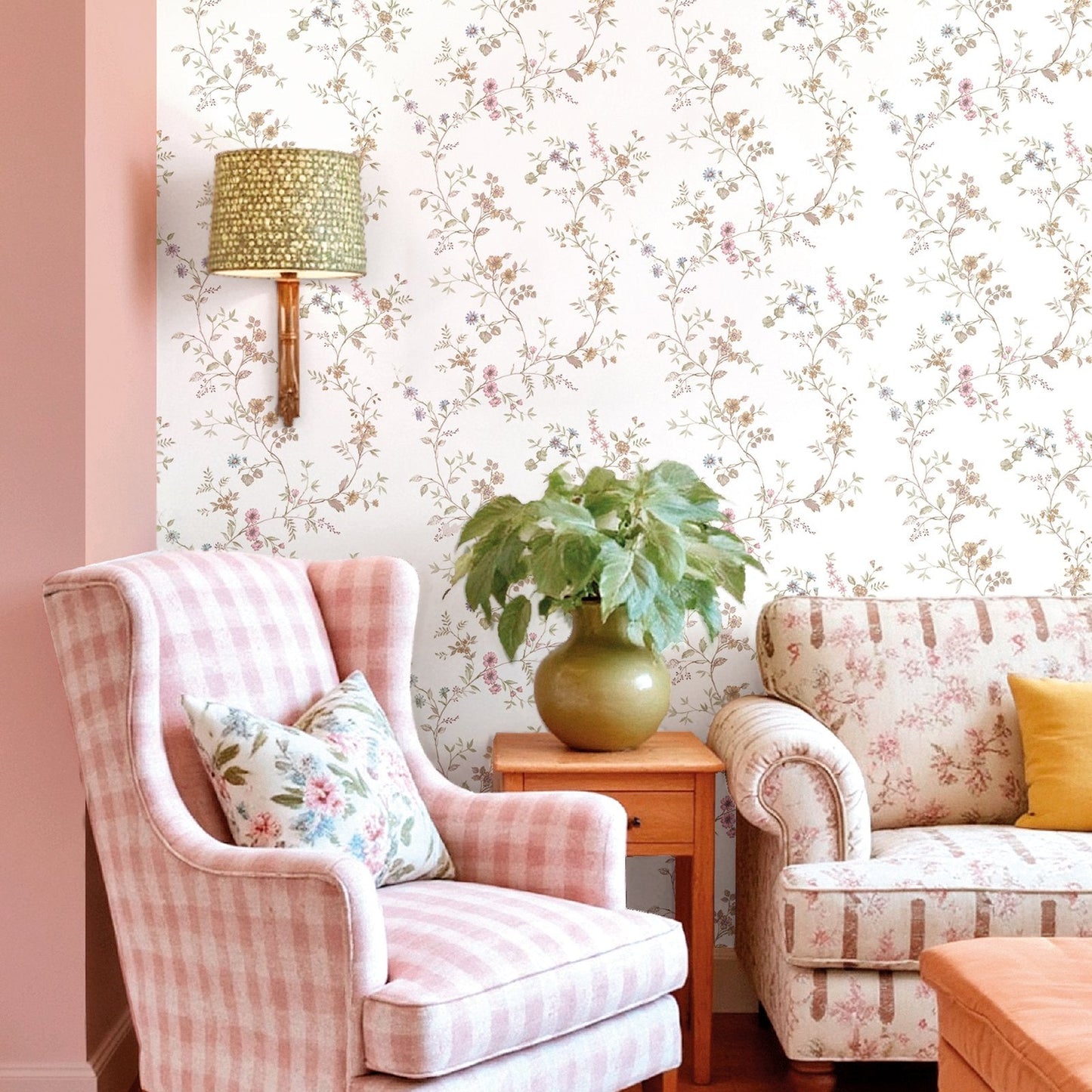 Blooming Garden Victoria Garden In Beige Galerie Wallcoverings 8355 2