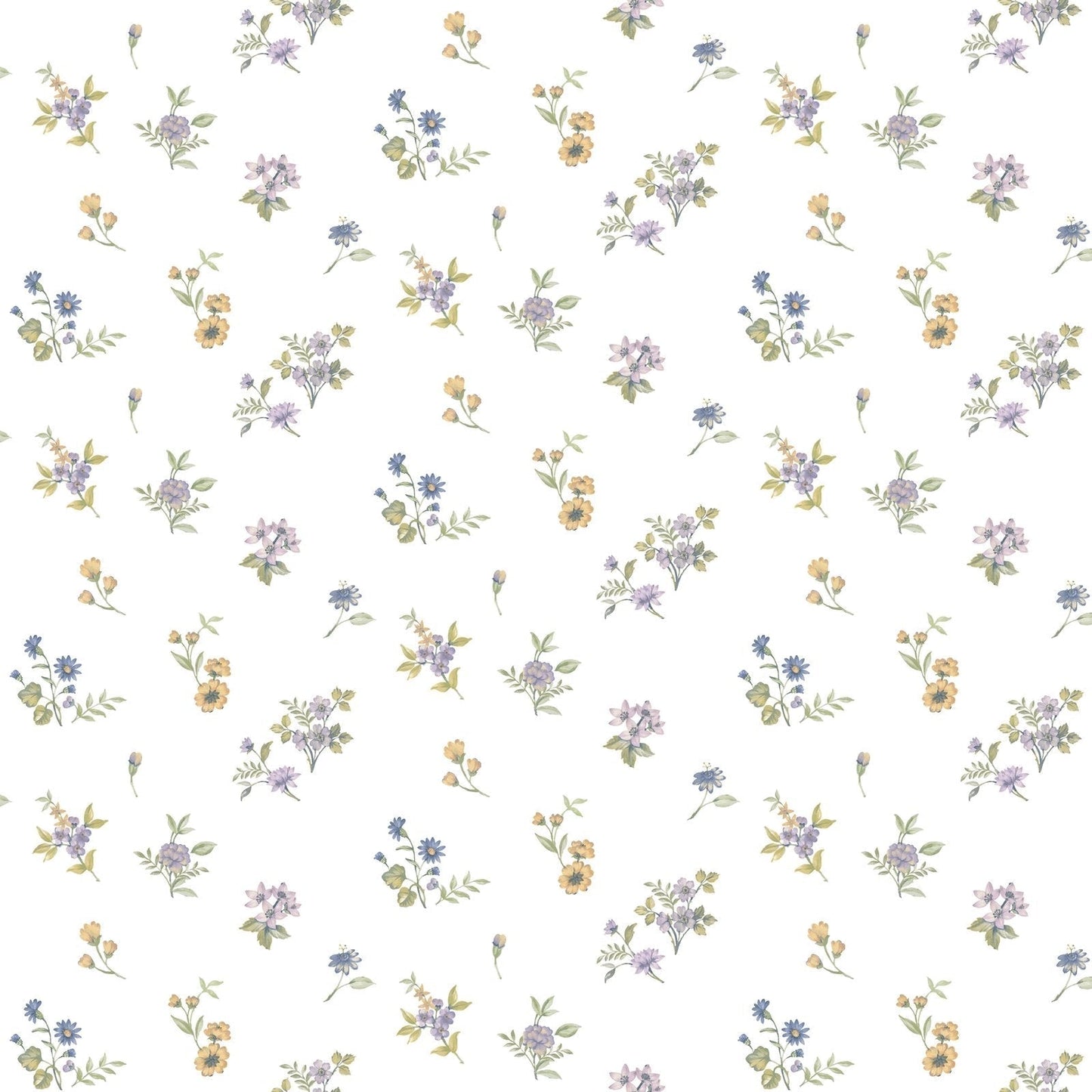 Blooming Garden Allover Victoria Garden In Blue Galerie Wallcoverings 8361 1