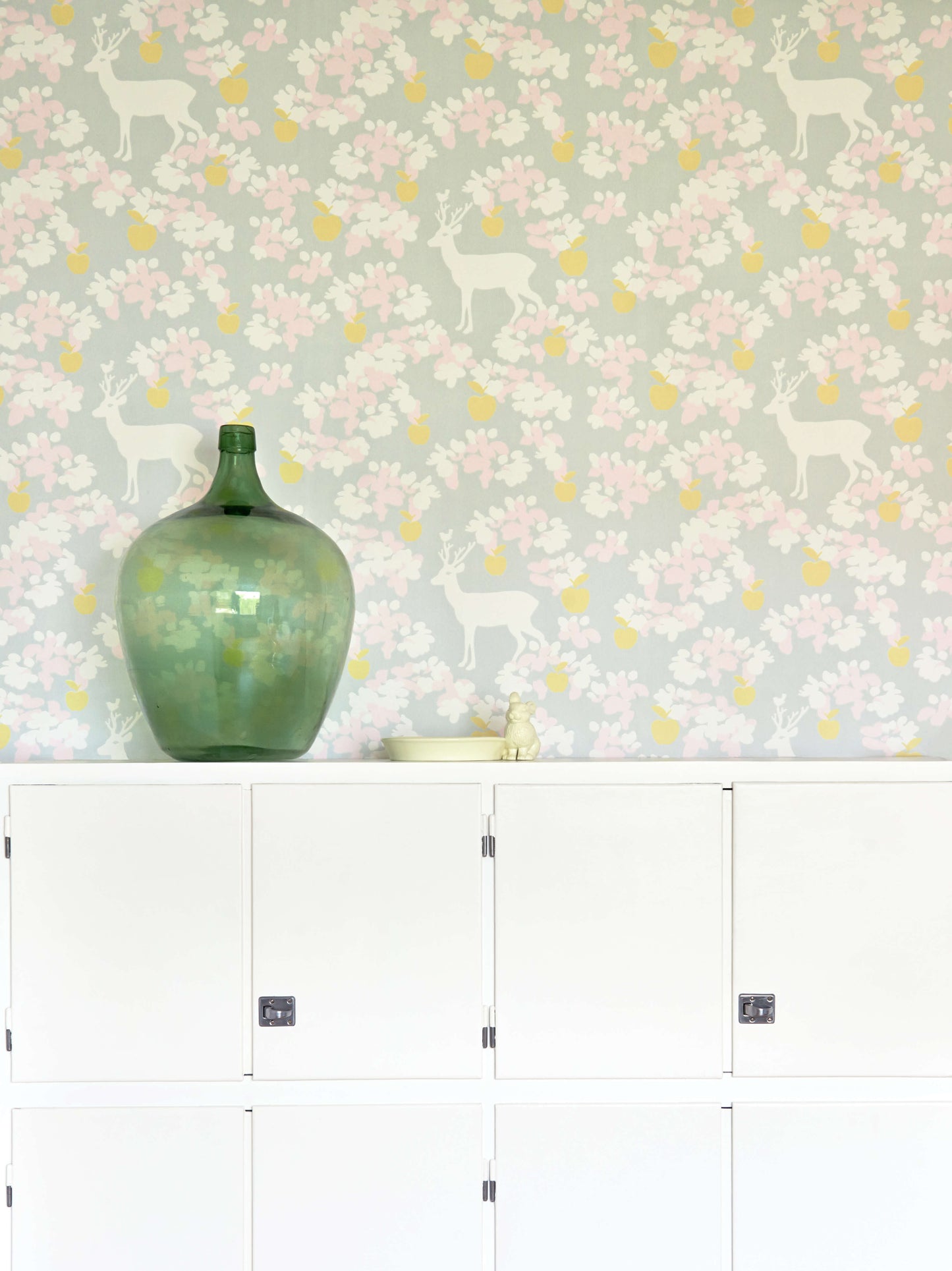 Apple Garden Grey Wallpaper by Majvillan