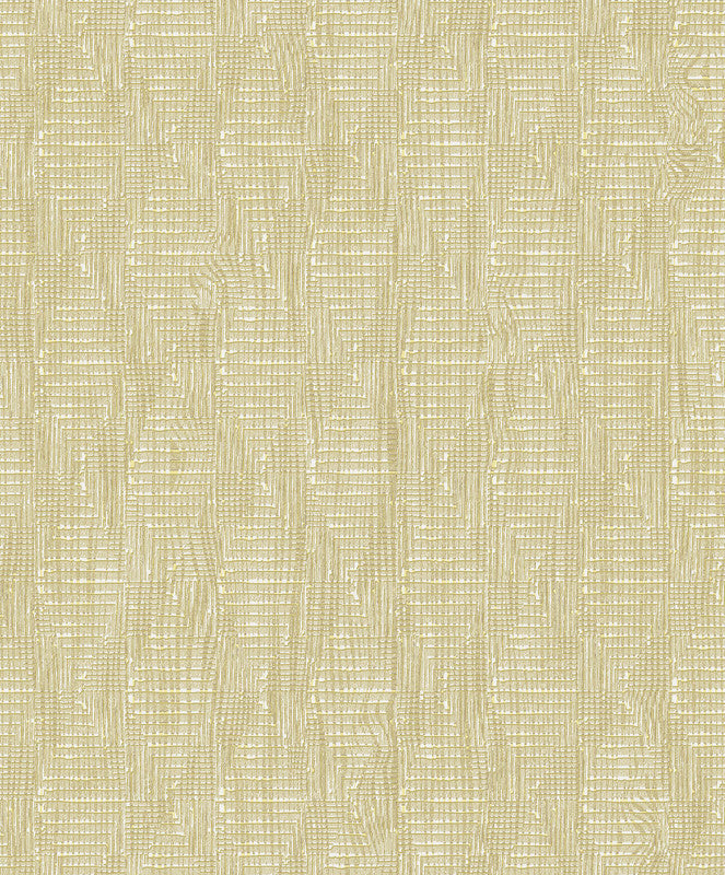 Sample Loose Weave Wallpaper in Light Gold