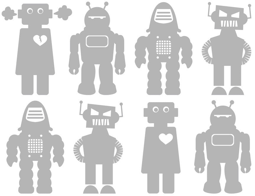 Big Robots Wallpaper in Tin design by Aimee Wilder