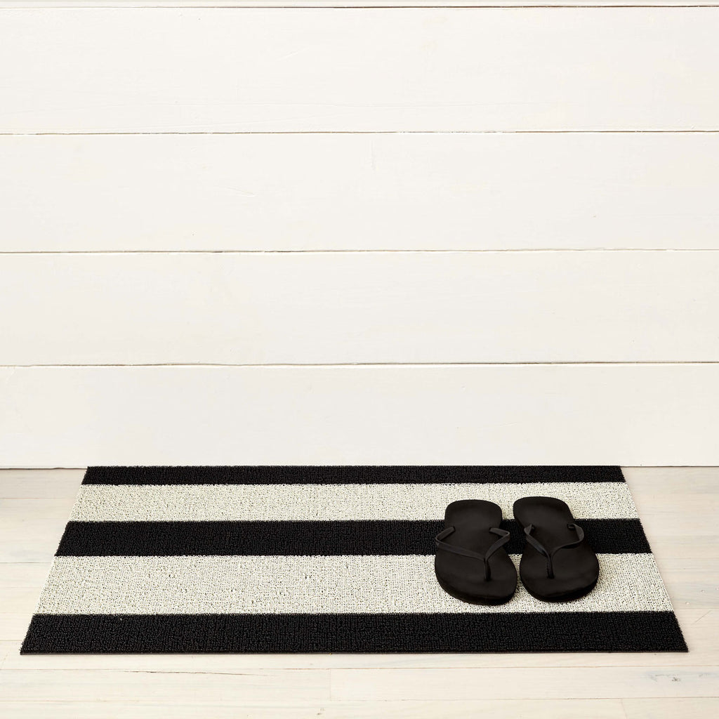 Bold Stripe Black White Shag Chilewich Chw 200126 002 2