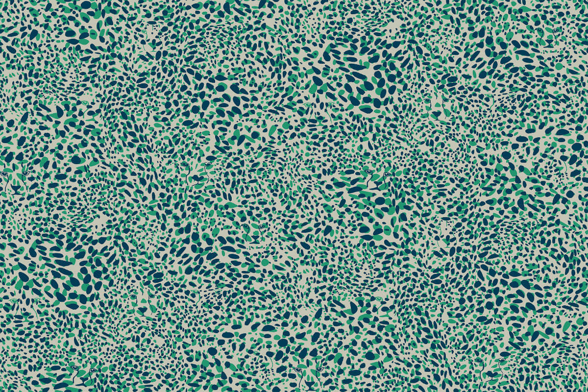 Cheetah Vision Wallpaper in Grassland design by Aimee Wilder