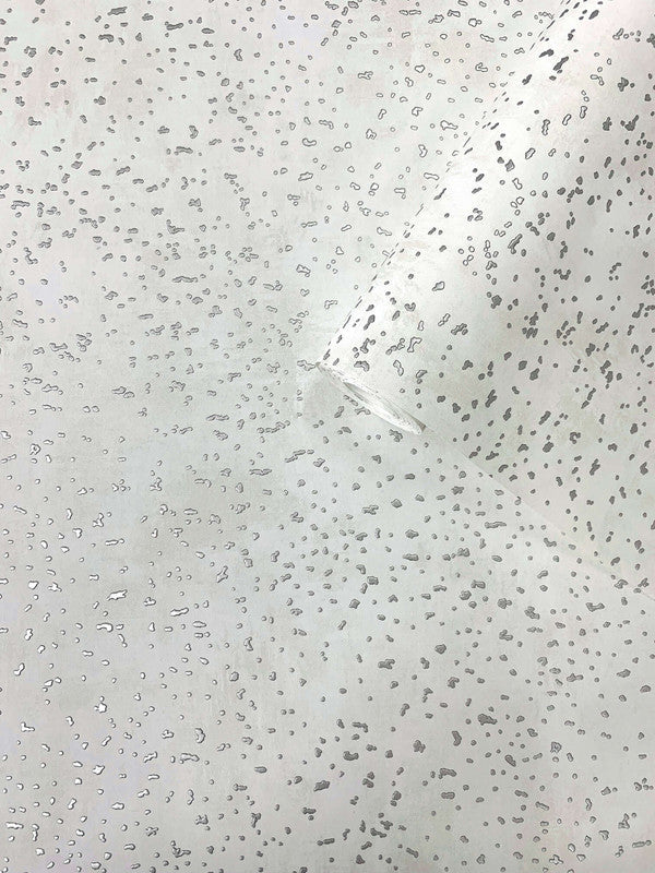 Spot Abstract Wallpaper in Silver Grey