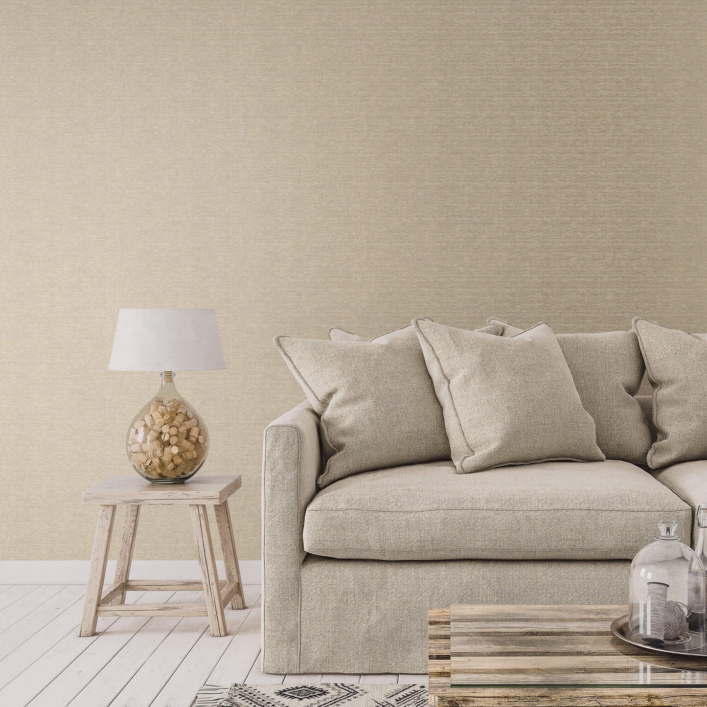 Mottled Metallic Plain Gold from the Emporium Collection by Galerie Wallcoverings