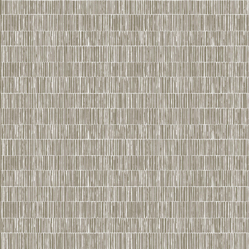 Sample Bamboo Screen Wallpaper in Silver Grey