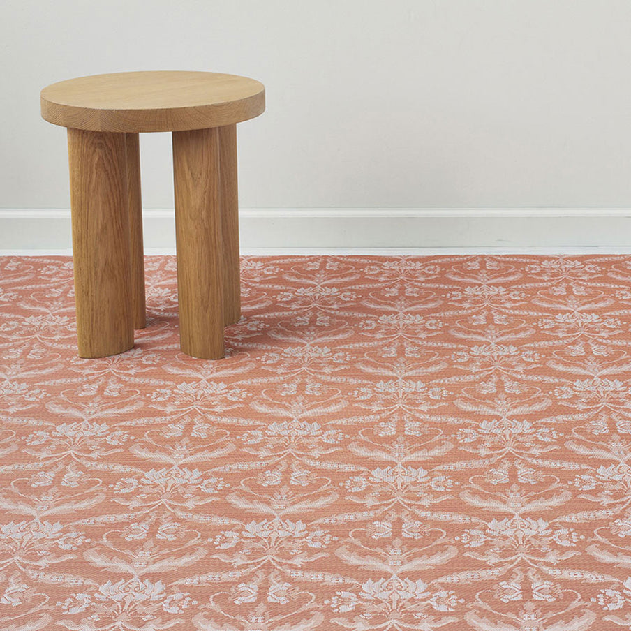 Damask Burnt Coral Rug Chilewich Chw 201086 002 4