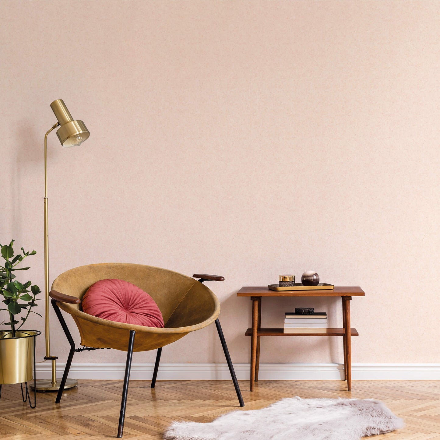 Mini Texture Blush Wallpaper from the Small Prints Collection by Galerie Wallcoverings