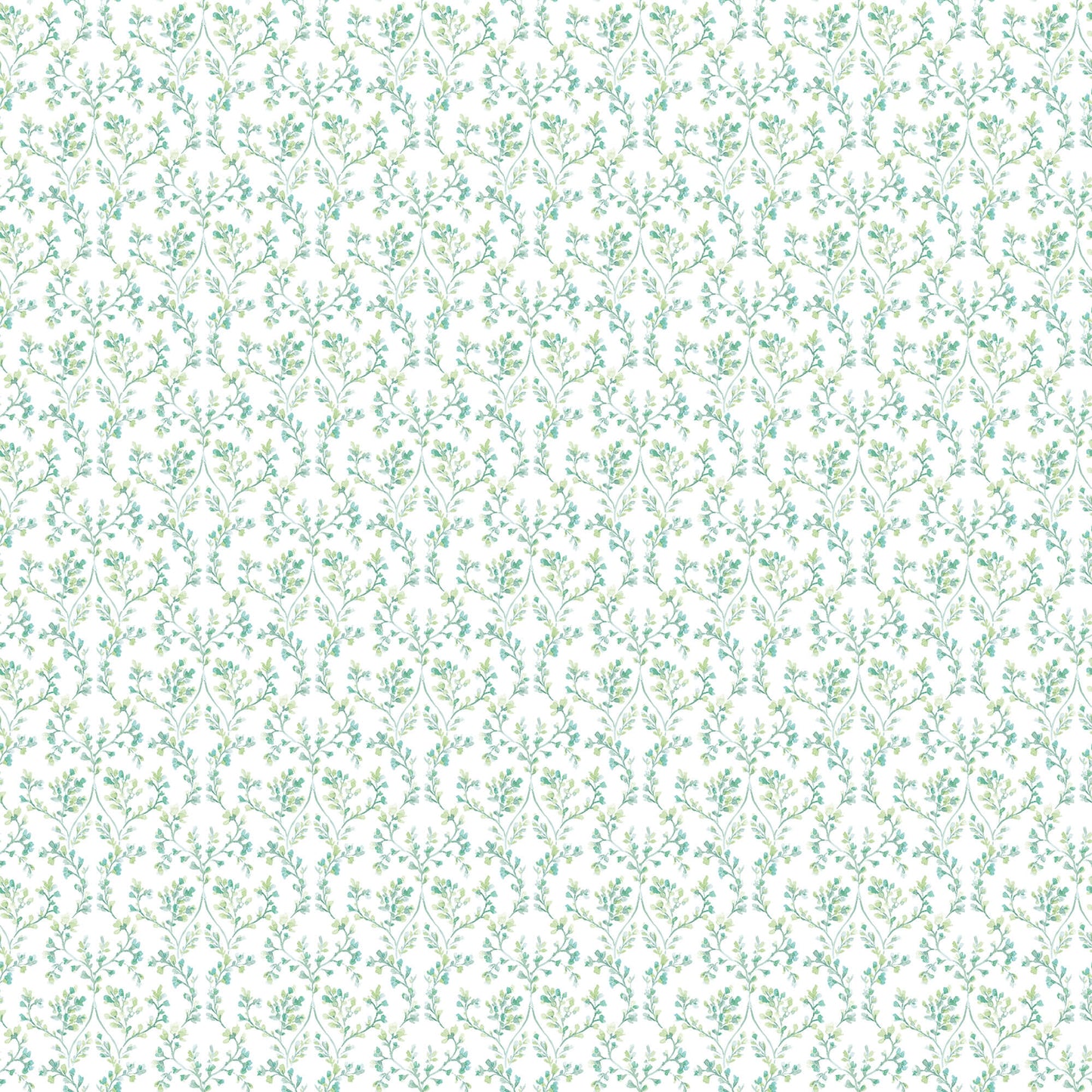 sample ogee floral emerald turquoise wallpaper from the small prints collection by galerie wallcoverings 1