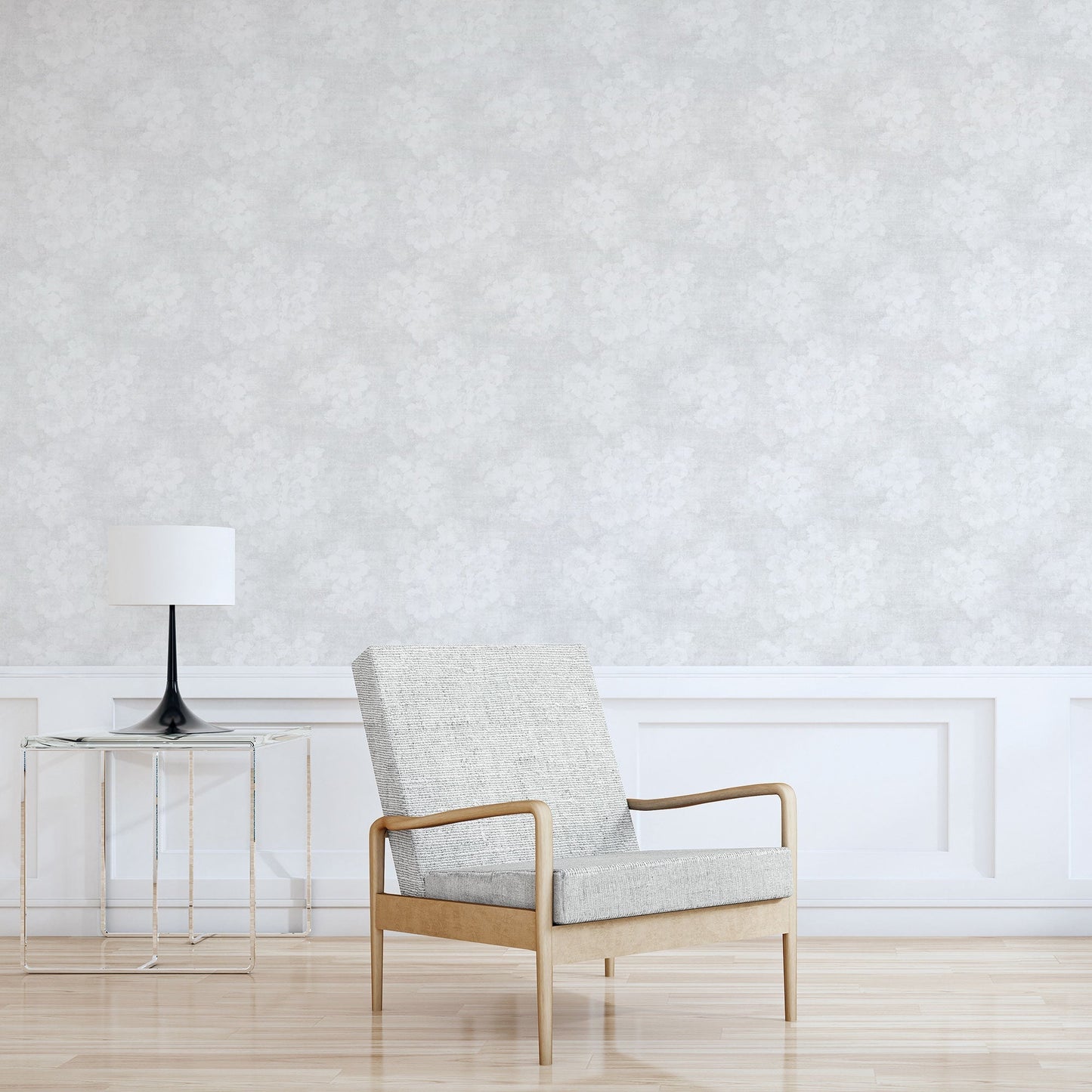 Mystic Floral Off-White Wallpaper from the Atmosphere Collection by Galerie Wallcoverings