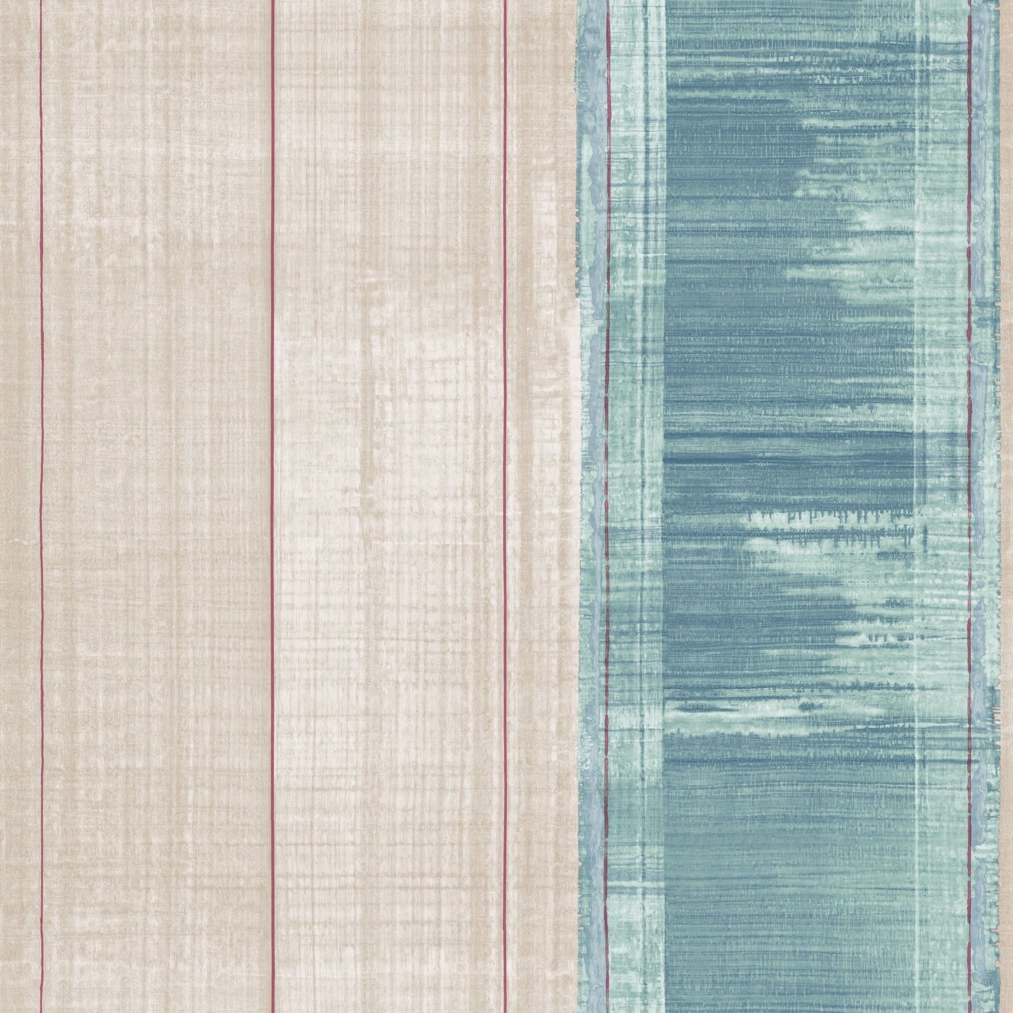 Sublime Stripe Turquoise/Magenta Wallpaper from the Atmosphere Collection by Galerie Wallcoverings
