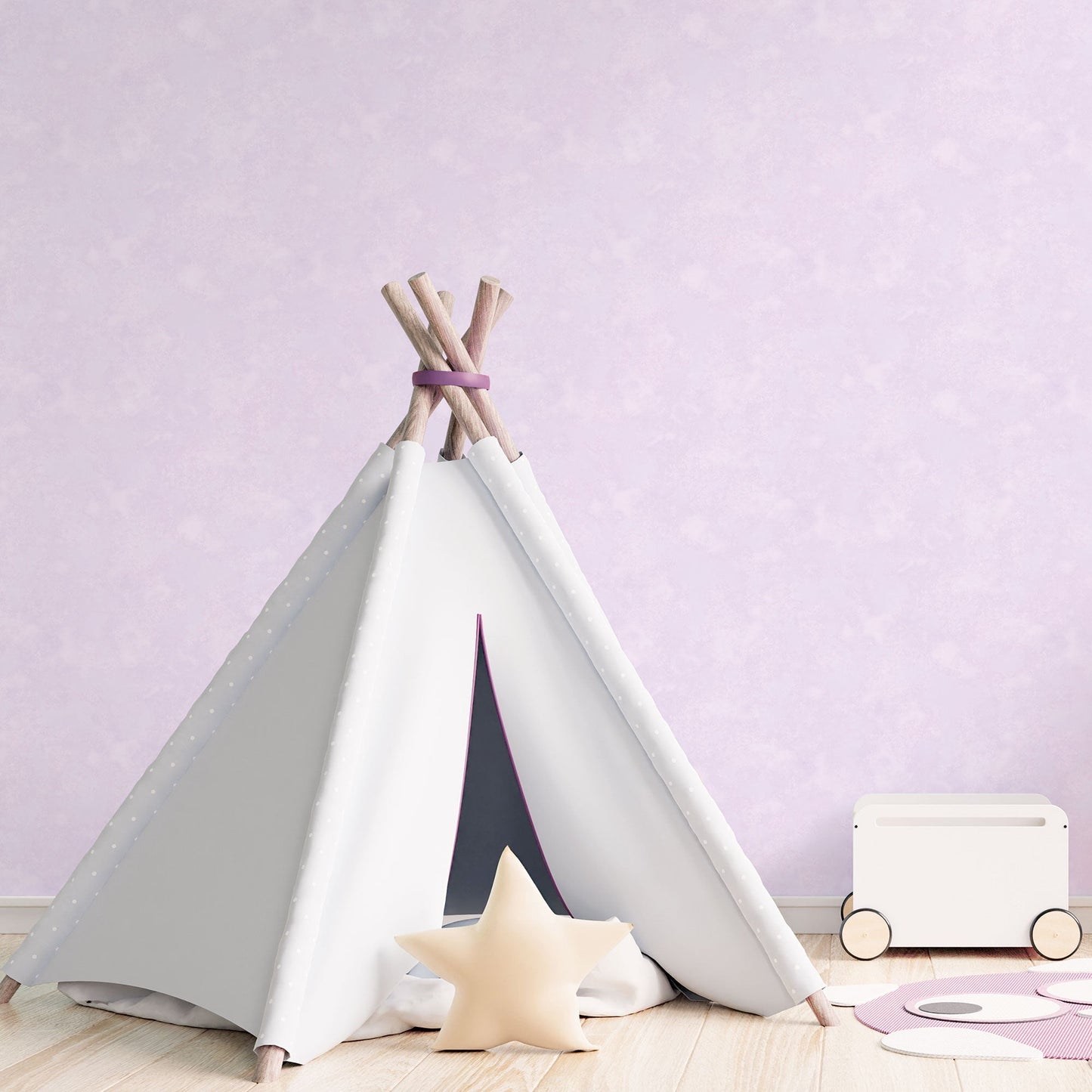 Baby Texture Light Purple/Glitter Wallpaper from the Tiny Tots 2 Collection by Galerie Wallcoverings