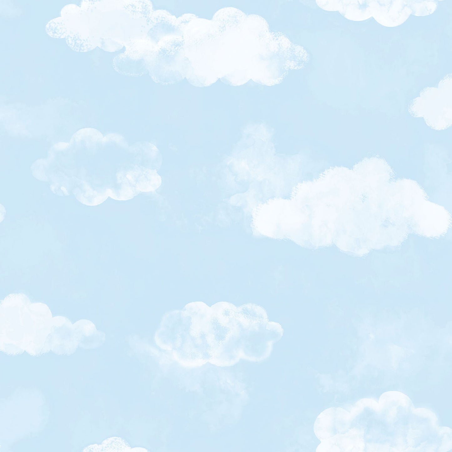 Cloud Sky Blue Wallpaper from the Tiny Tots 2 Collection by Galerie Wallcoverings