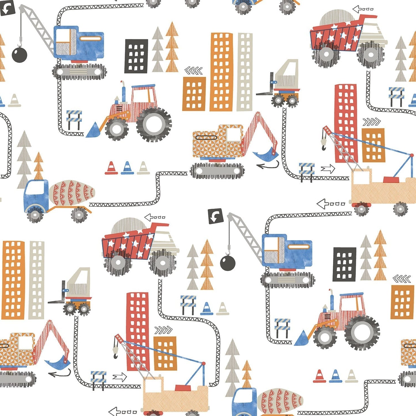 sample construction red blue wallpaper from the tiny tots 2 collection by galerie wallcoverings 1