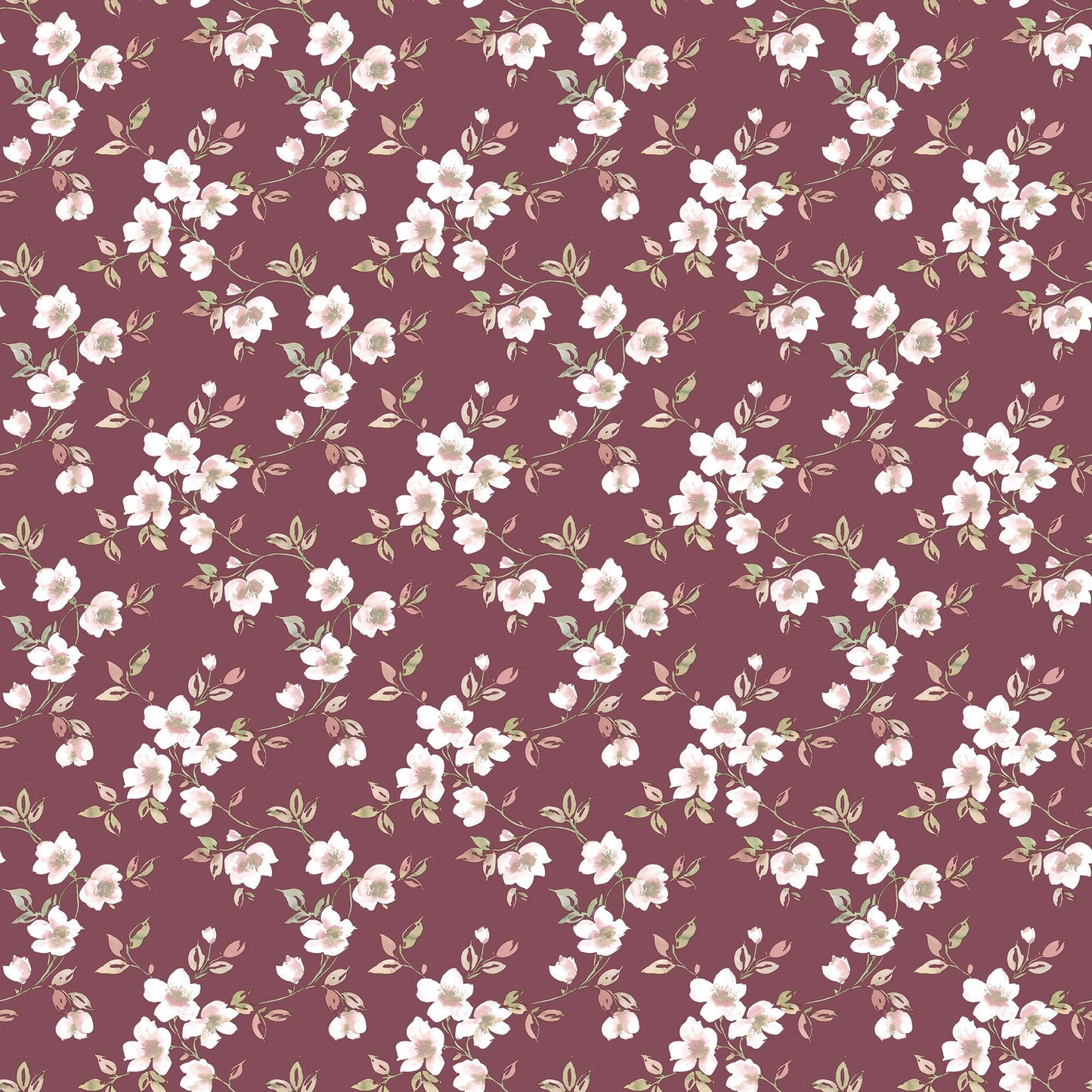 sample anemone mini cranberry wallpaper from the secret garden collection by galerie wallcoverings 1