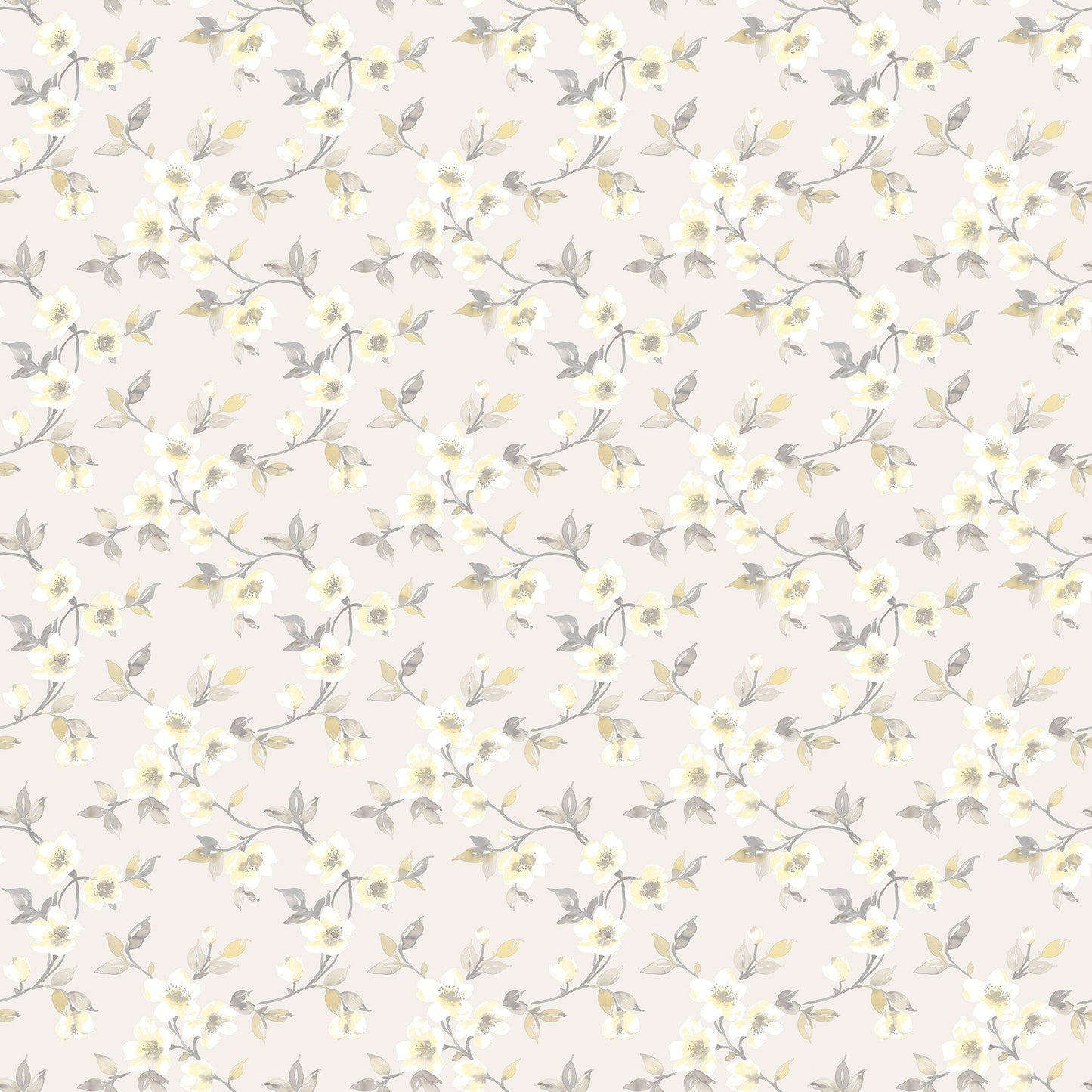 sample anemone mini light grey wallpaper from the secret garden collection by galerie wallcoverings 1