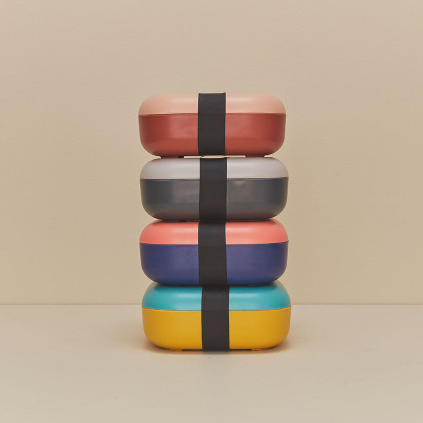 Go Bamboo Fiber Duo Color Snack Box in Various Colors design by EKOBO