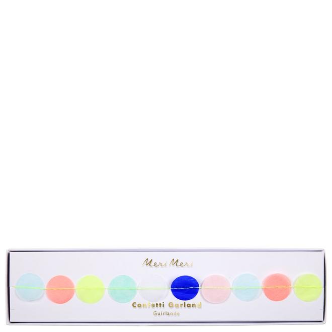 rainbow confetti garland by meri meri 2