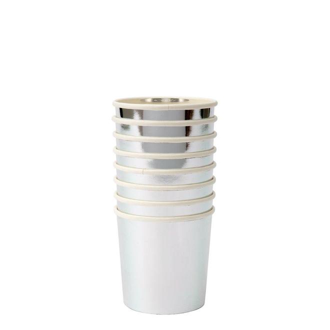 silver tumbler cups by meri meri 2