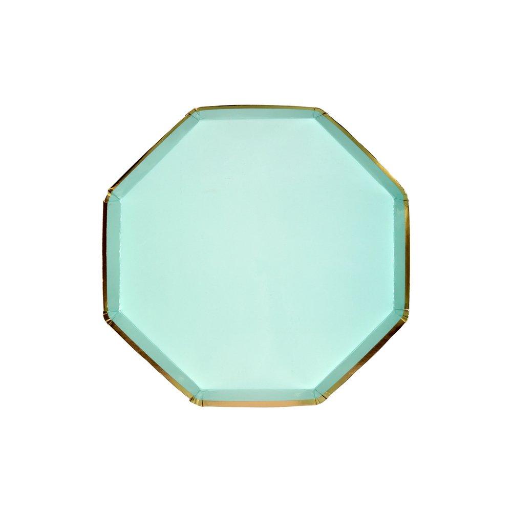 mint cocktail plates by meri meri 1